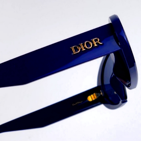 CD Logo Frame Blue Tint Sunglasses - Picture 3 of 5
